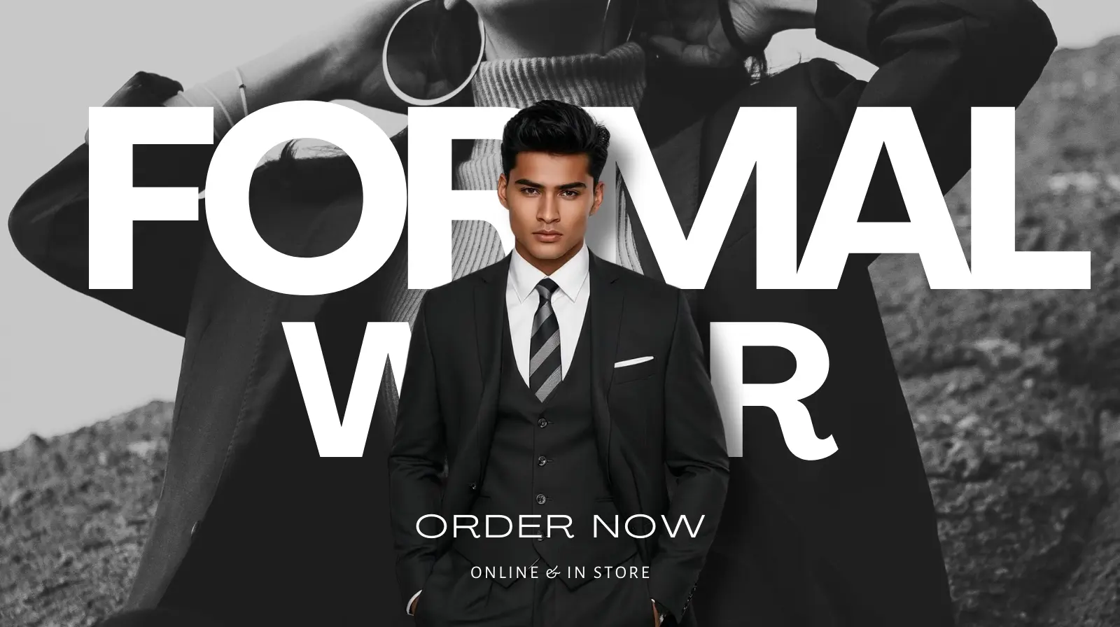 Black and Brown Stylish and Edgy Black Friday Fashion Sale Instagram Post