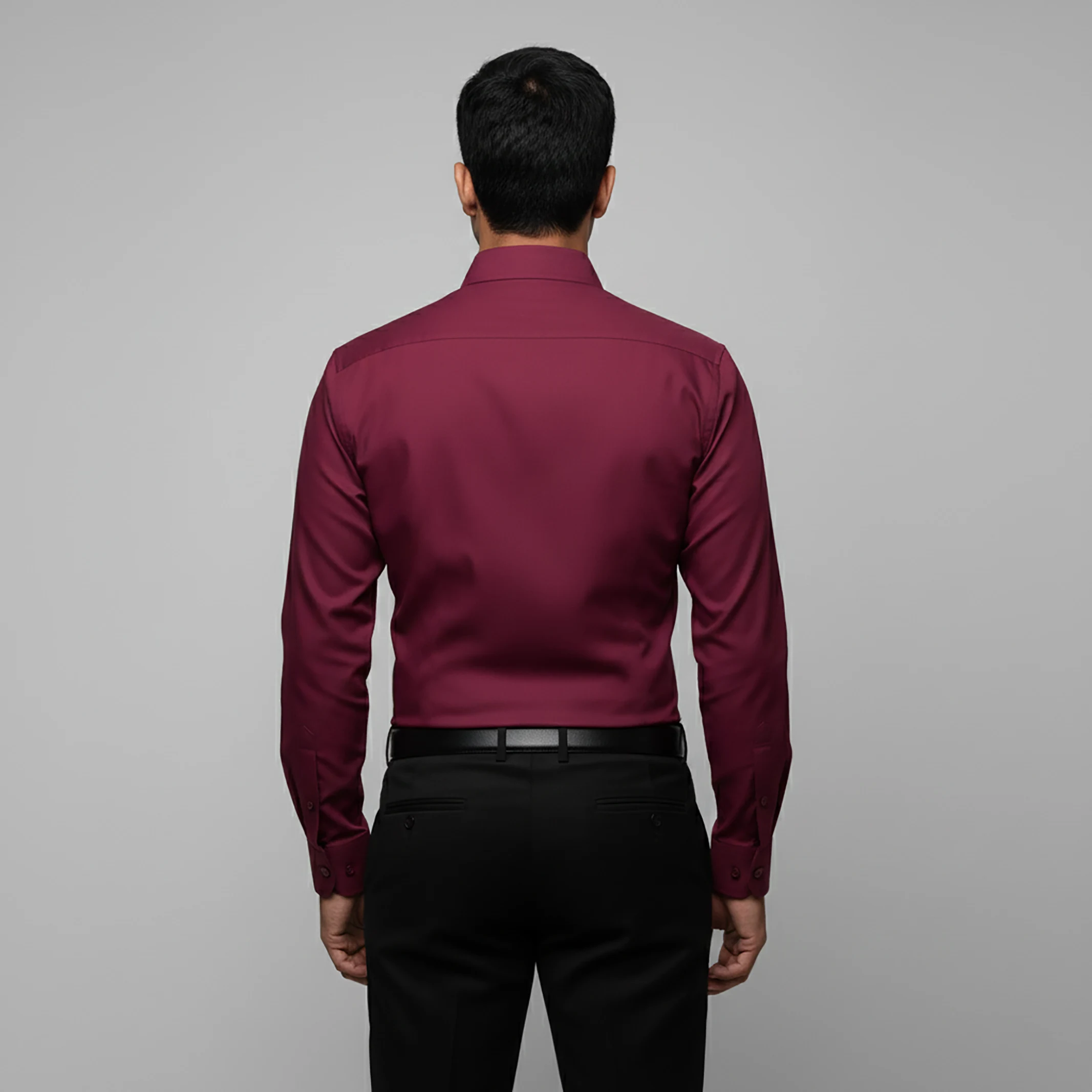 Formal Shirt maroon 2