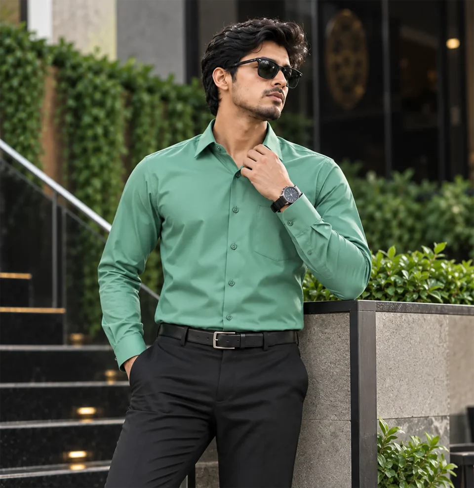 Men’s Formal Shirt - Light Green