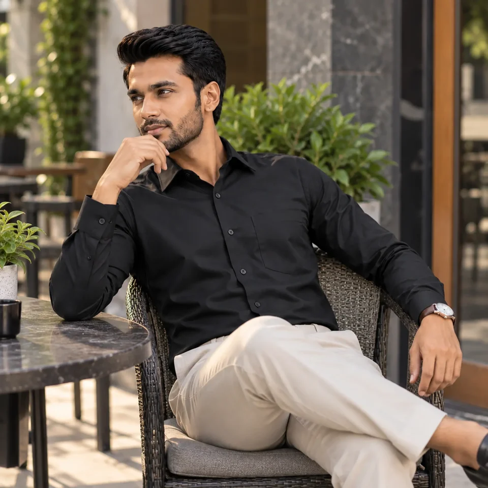 Men’s Formal Shirt - Black