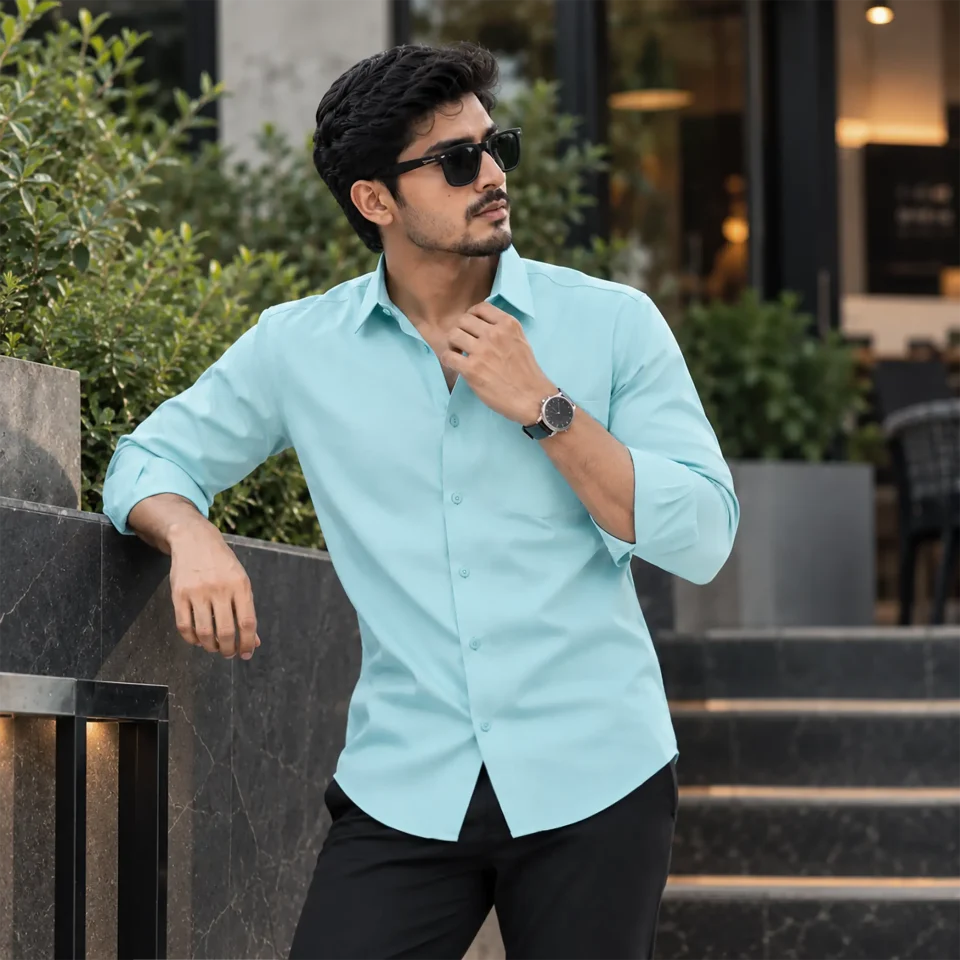 Men’s Formal Shirt - Light Blue