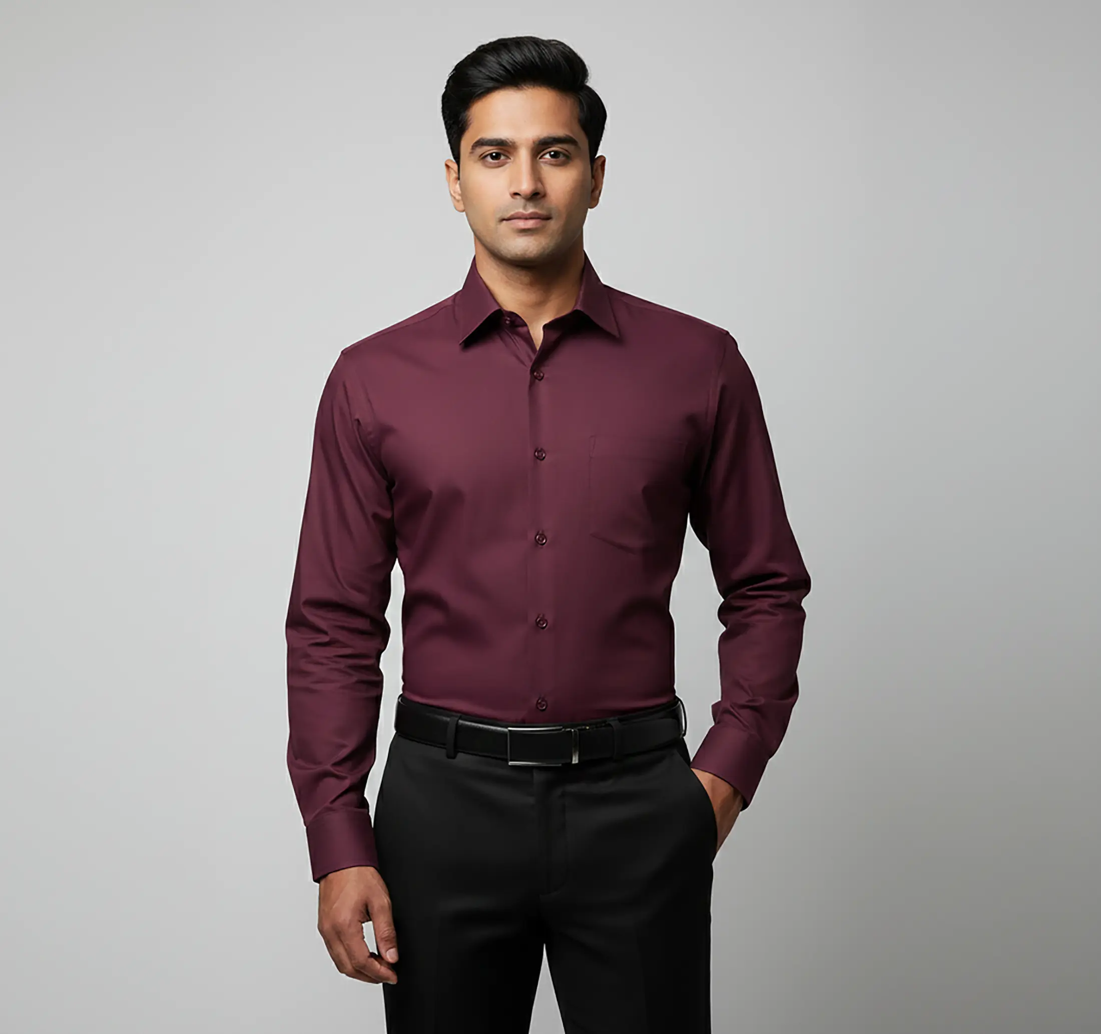 Shirt Dark maroon 1