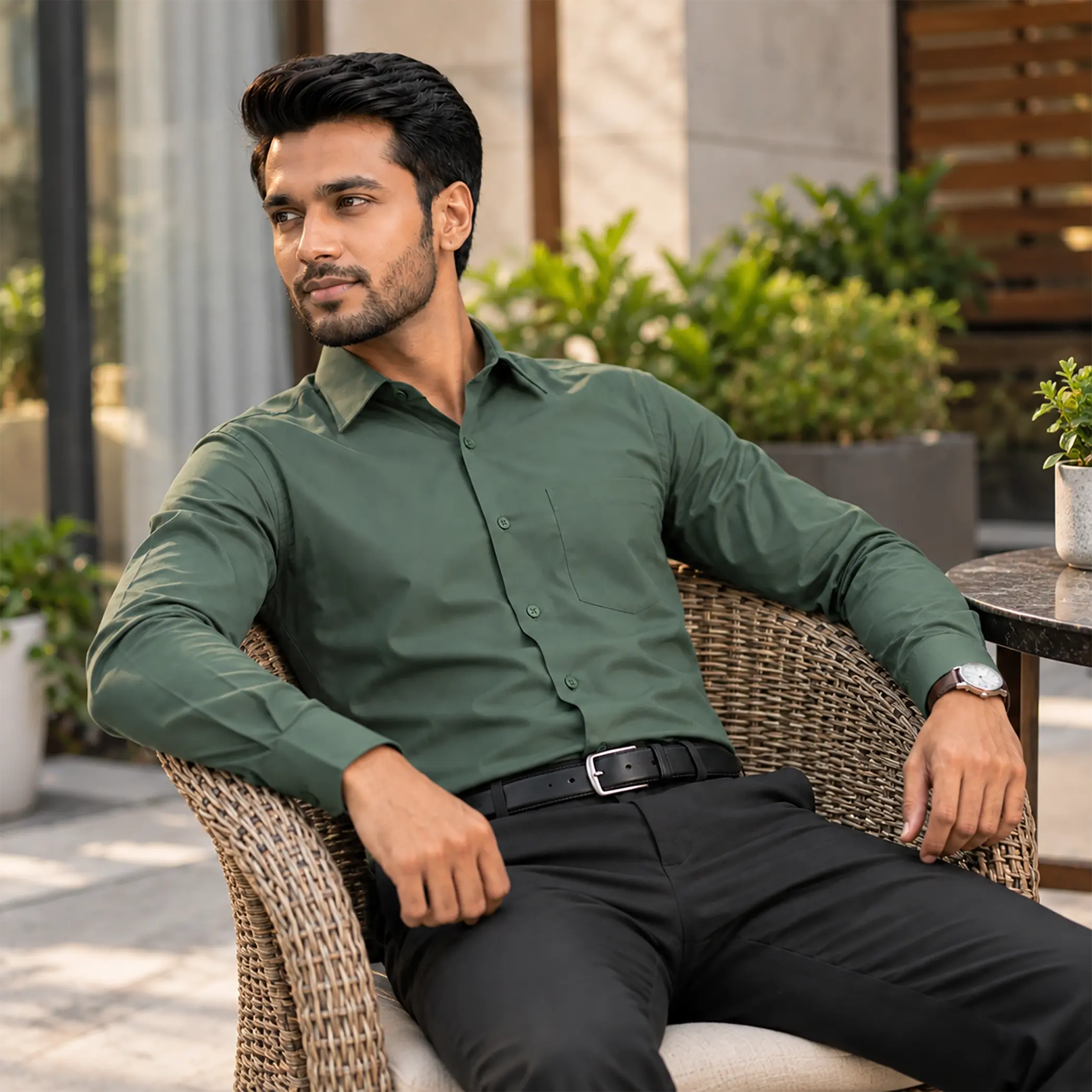 Formal Shirt Green