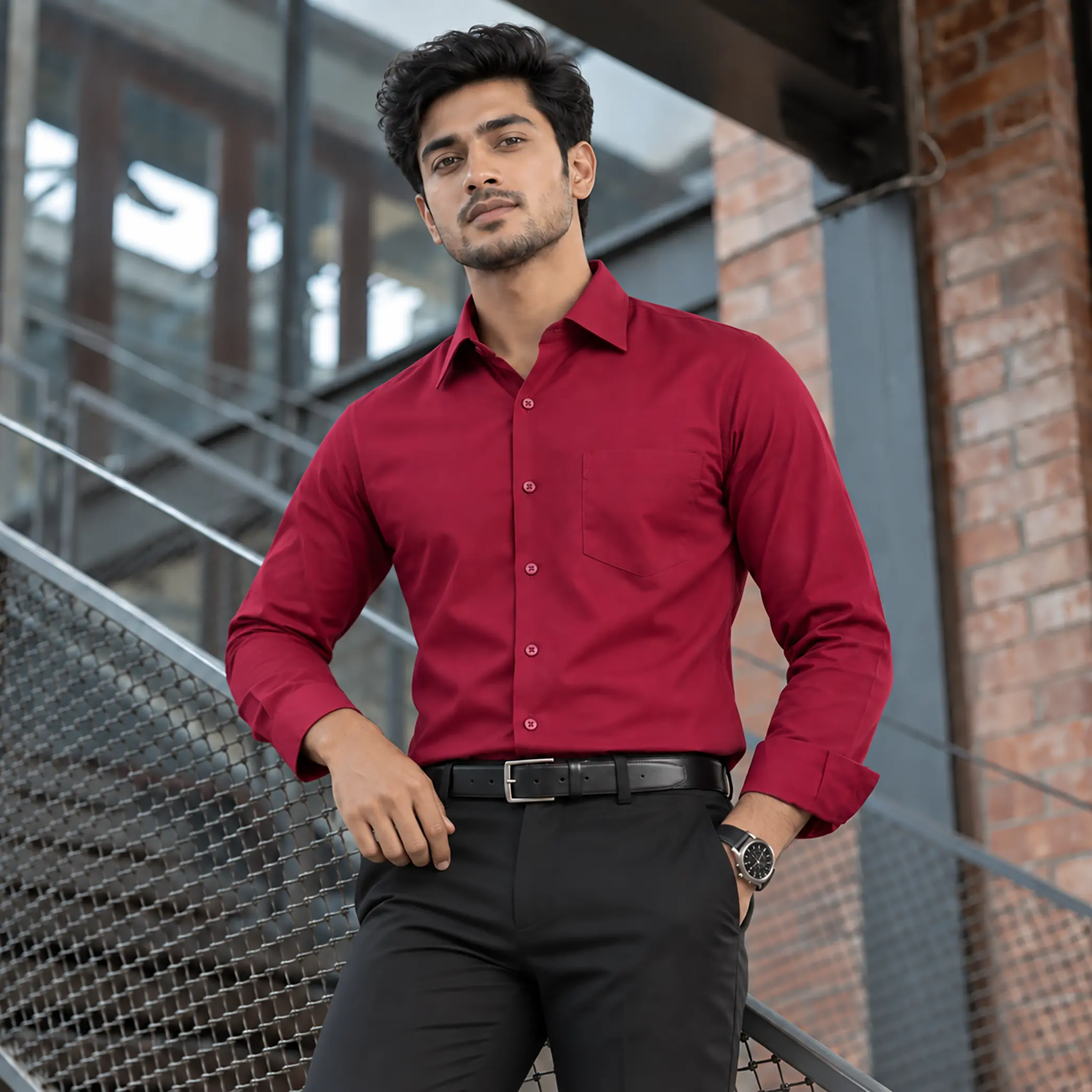 Formal Shirt red 2