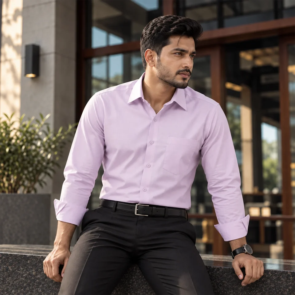 Men’s Formal Shirt - Light Pink