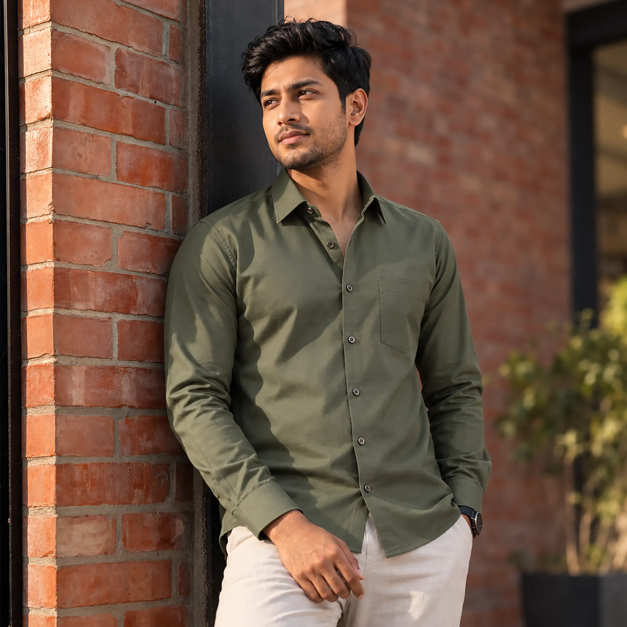 Formal Shirt Olive