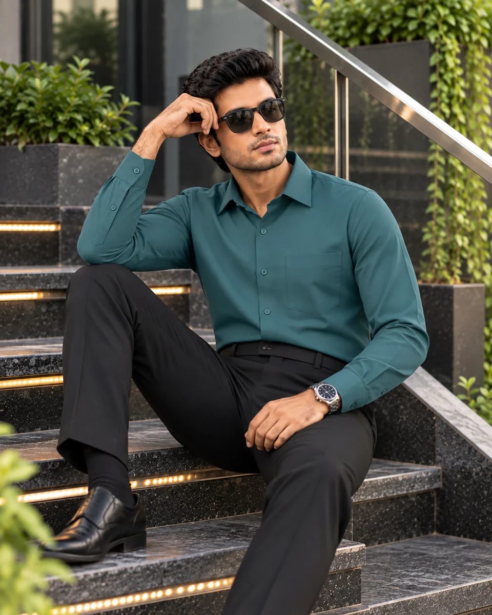 Men’s Formal Shirt - Teal