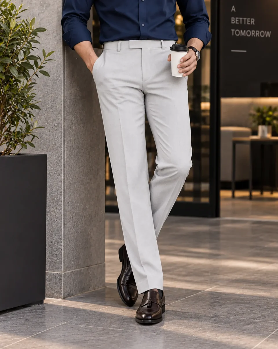 Men’s Formal Pant- Light Ash