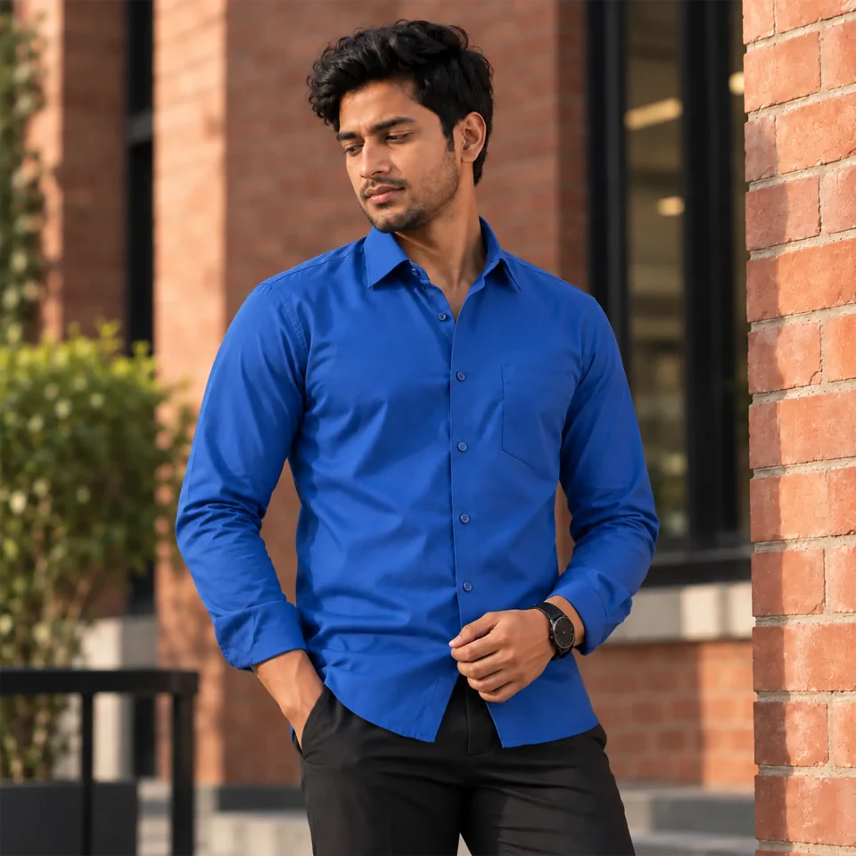 Men’s Formal Shirt - Royal Blue