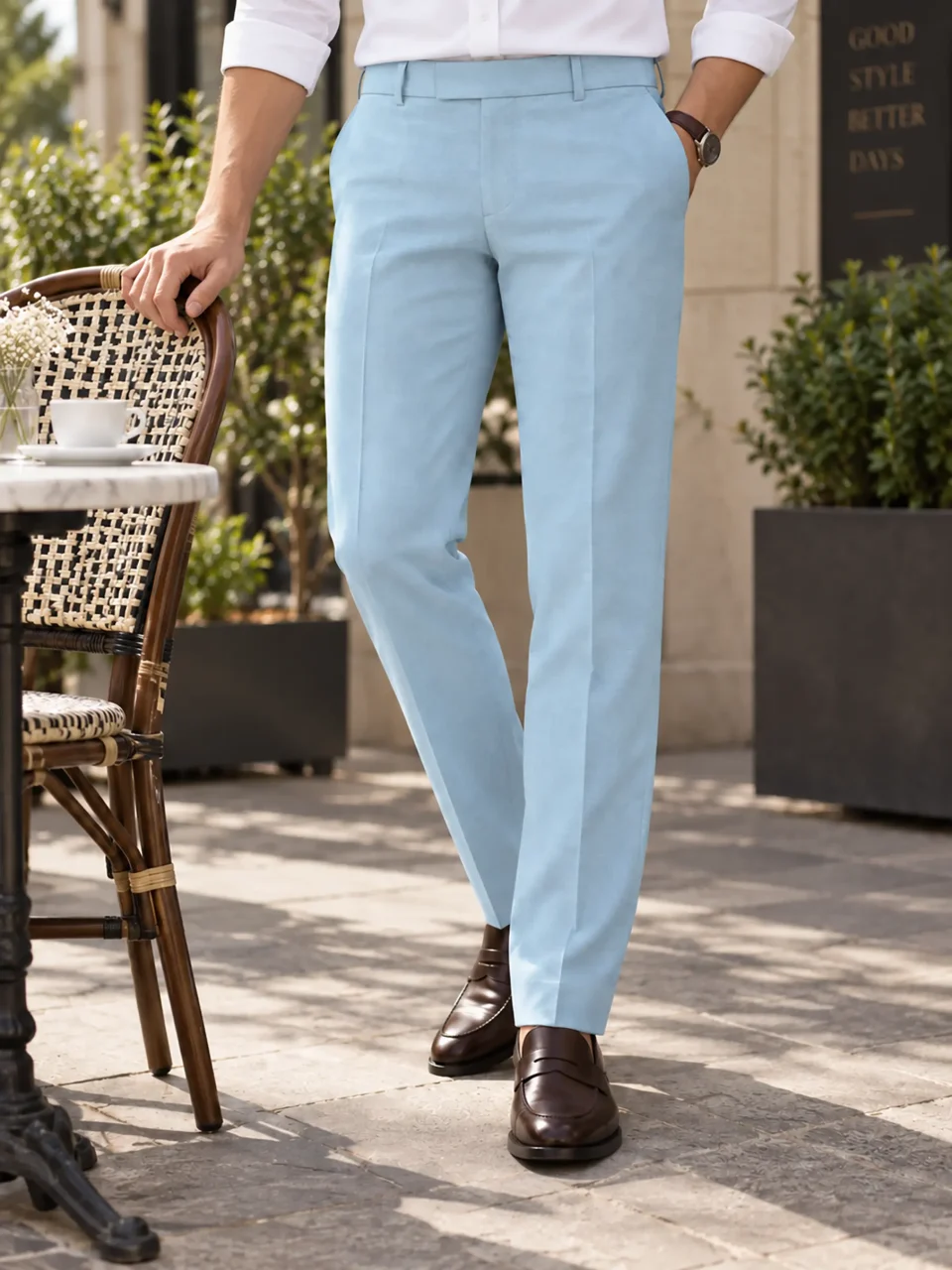 Men’s Formal Pant- Light Blue