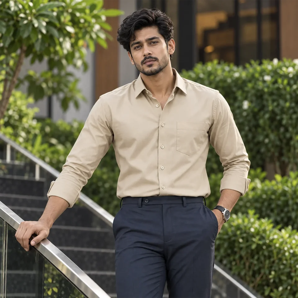 Men’s Formal Shirt - Cream